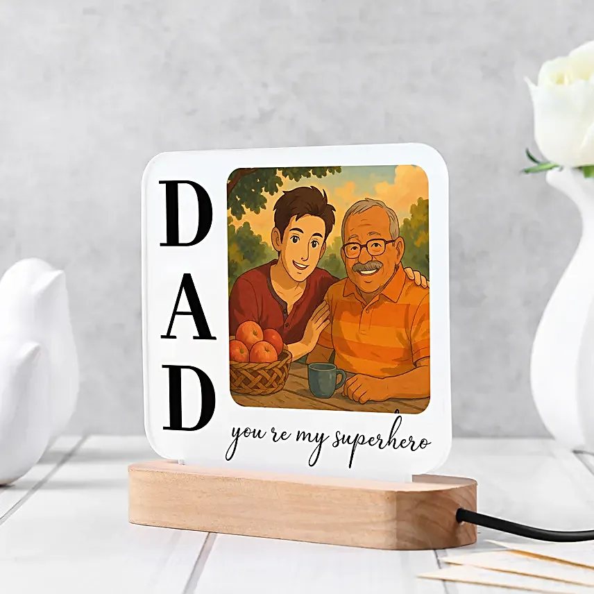 Lamp of Memories for Fathers Day