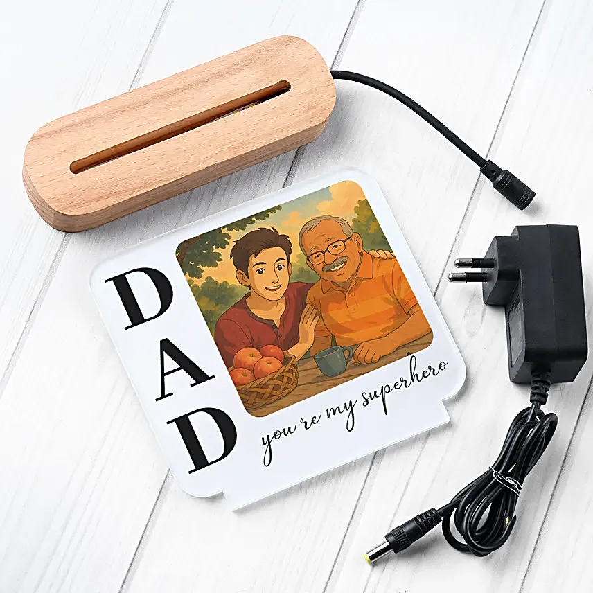 Lamp of Memories for Fathers Day