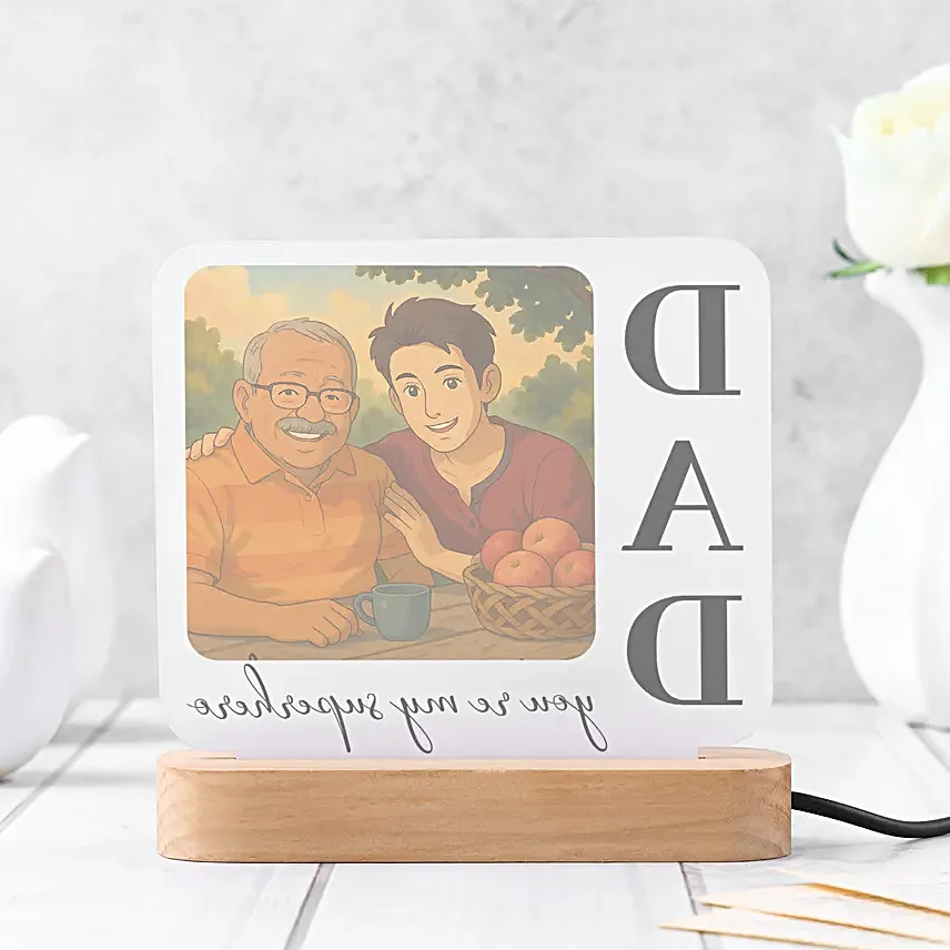 Lamp of Memories for Fathers Day