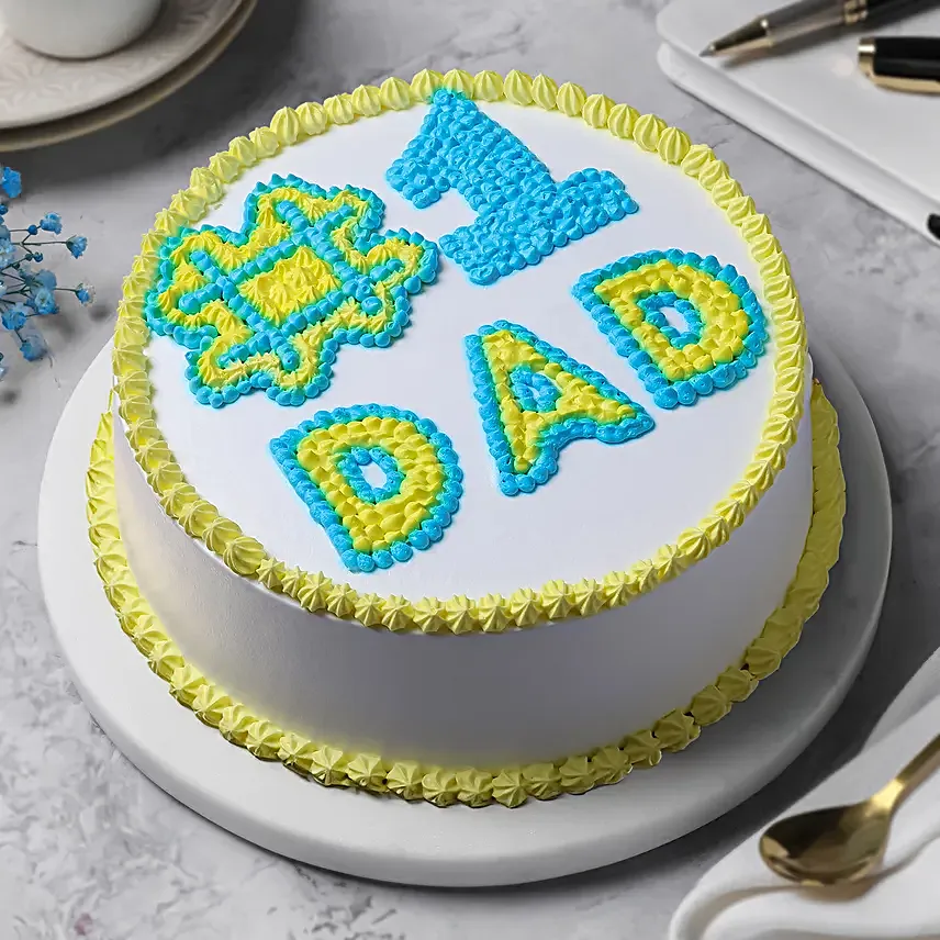 Butterscotch Cream Cake for Cool Dad
