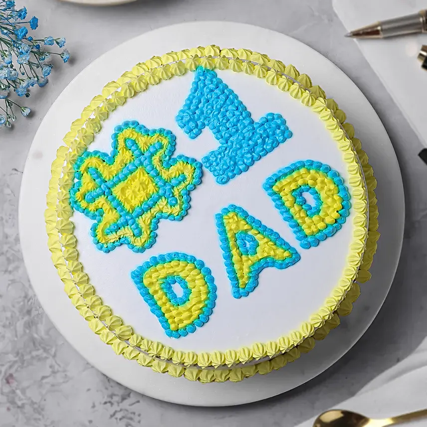 Butterscotch Cream Cake for Cool Dad