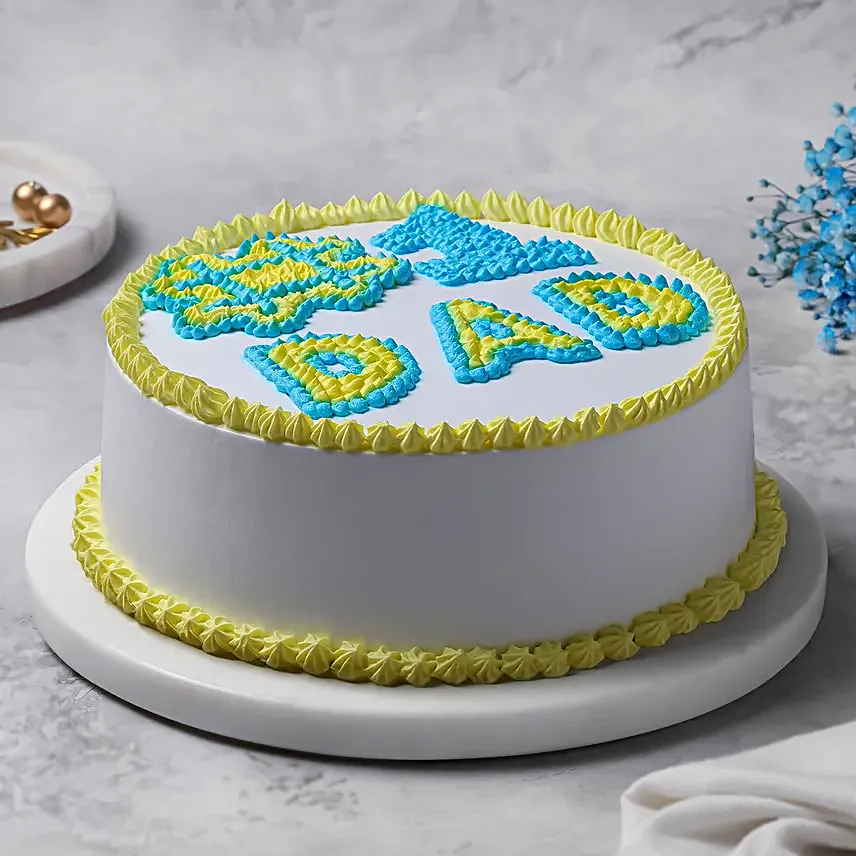 Butterscotch Cream Cake for Cool Dad