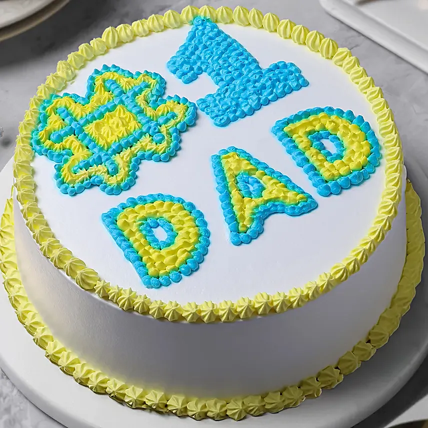 Butterscotch Cream Cake for Cool Dad