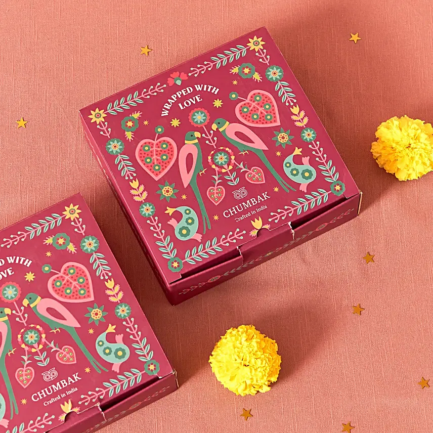 Chumbak Blooming Flora Snack Plates Gift Set
