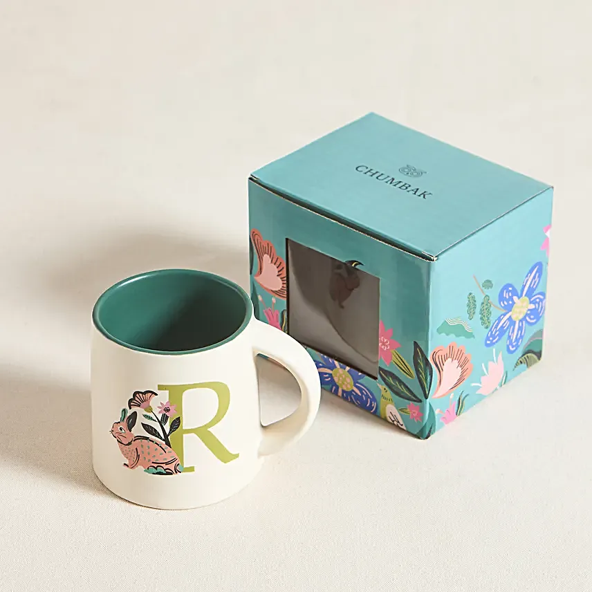 Chumbak Rabbit Monogram R Gift Mug