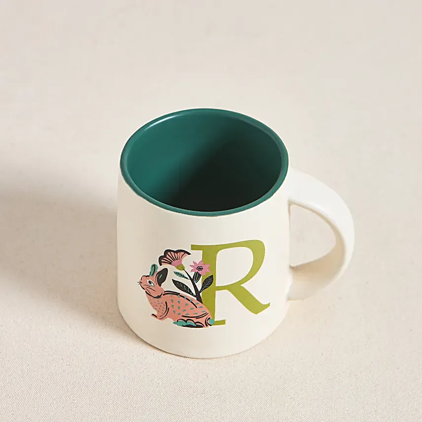 Chumbak Rabbit Monogram R Gift Mug