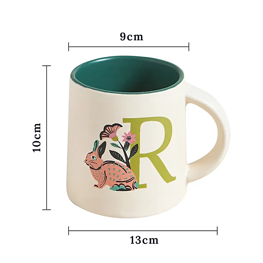 Chumbak Rabbit Monogram R Gift Mug