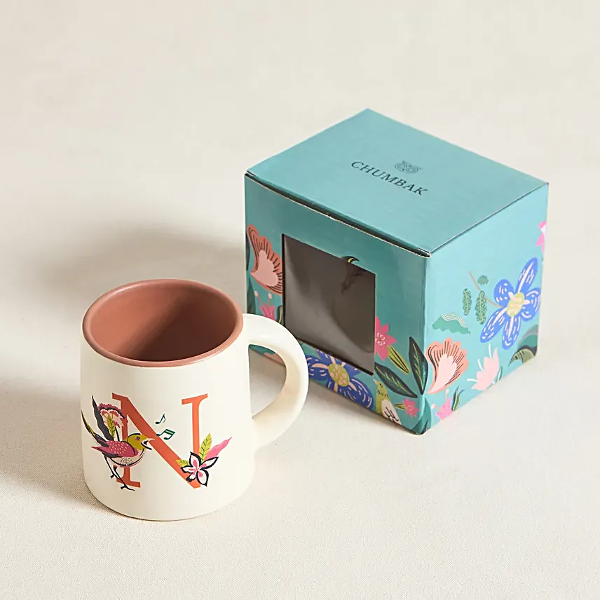 Chumbak Singing Nightingale Monogram N Gift Mug