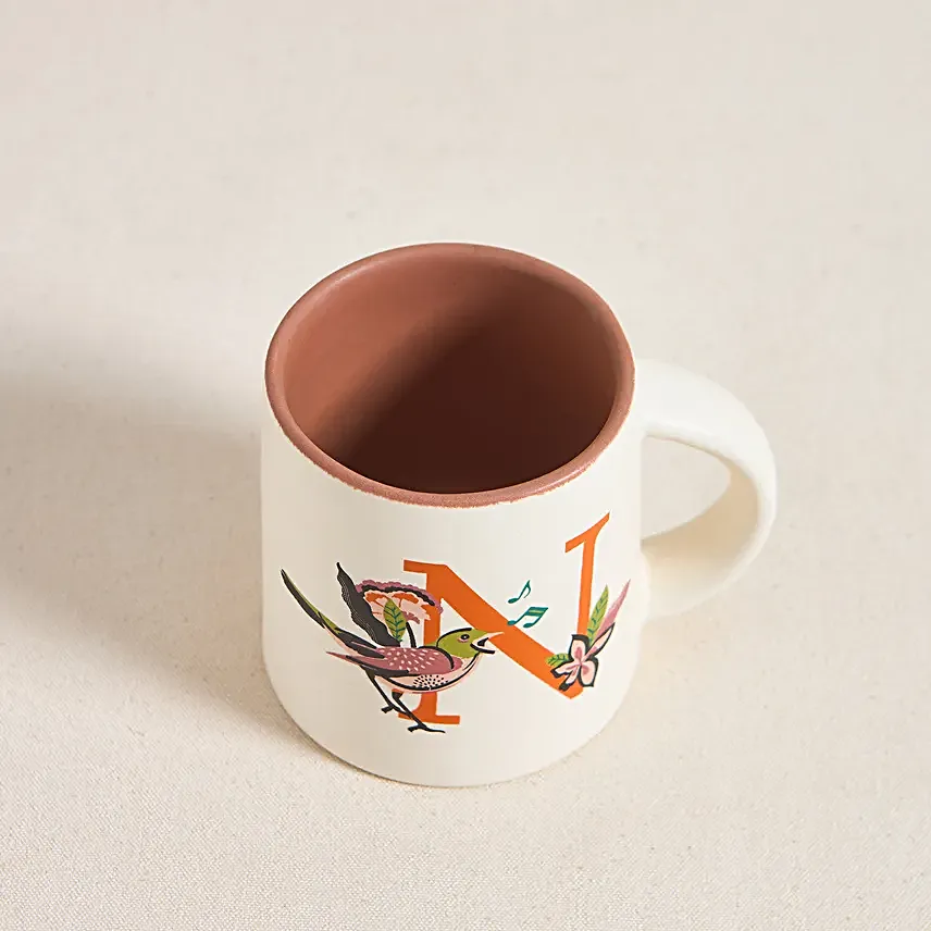 Chumbak Singing Nightingale Monogram N Gift Mug