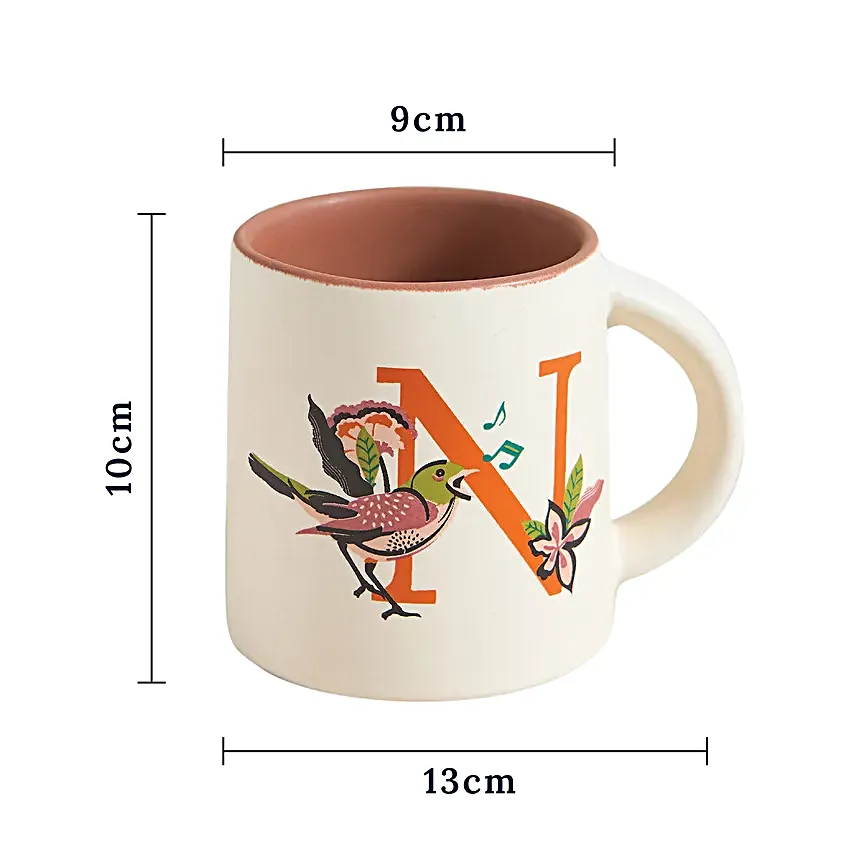 Chumbak Singing Nightingale Monogram N Gift Mug