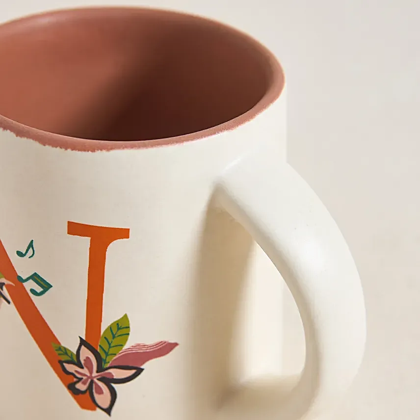 Chumbak Singing Nightingale Monogram N Gift Mug