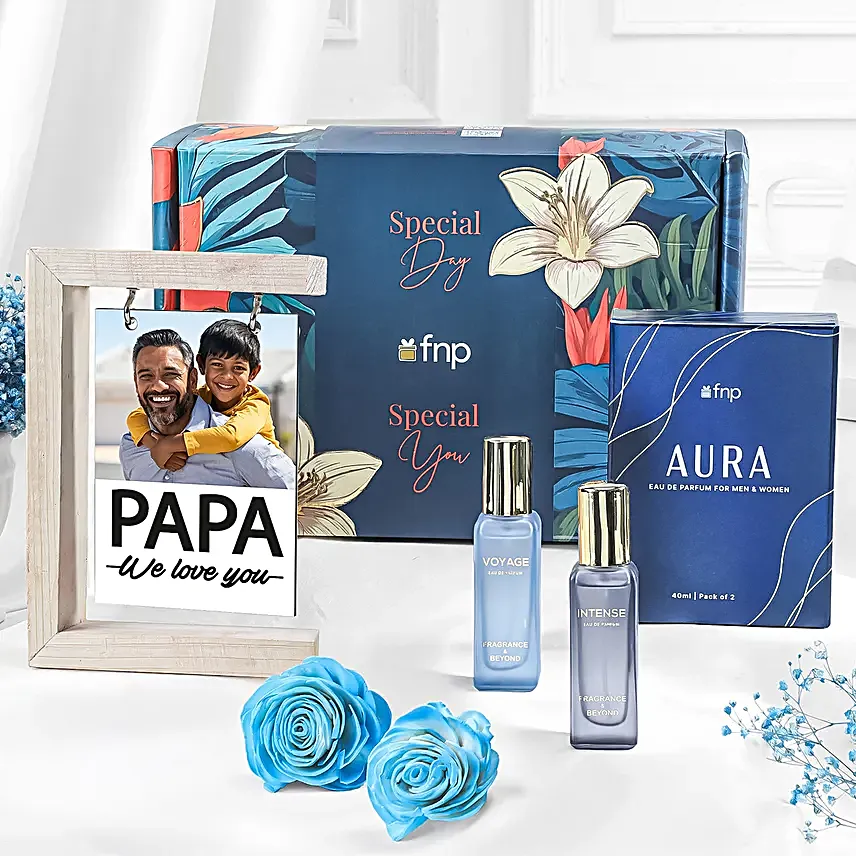 Dads Day Frame N Fragrance Gift Set