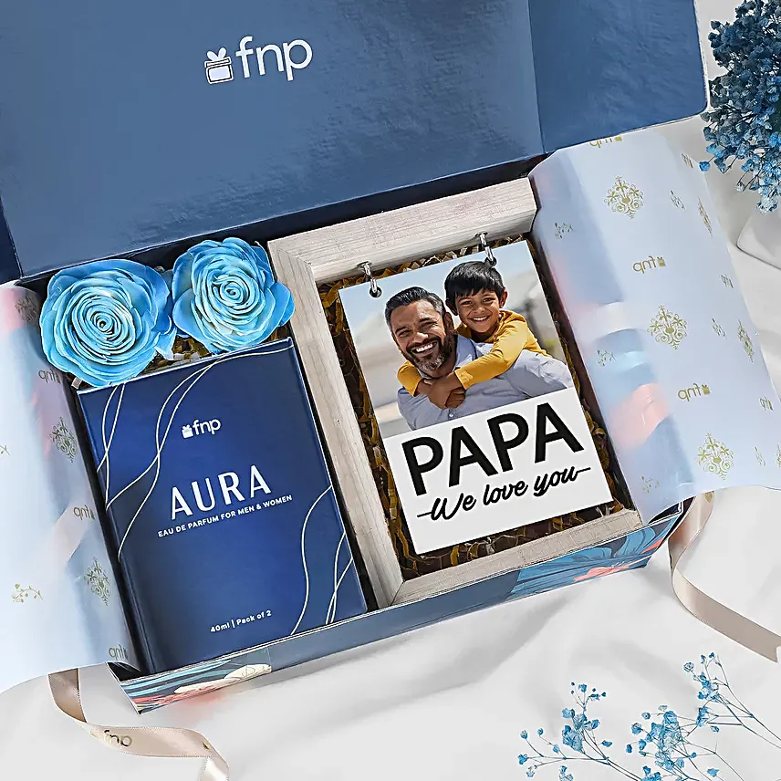 Dads Day Frame N Fragrance Gift Set
