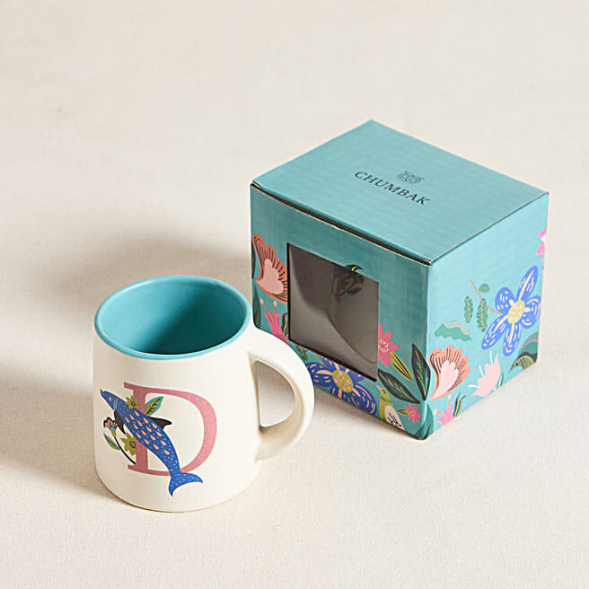 Buy/Send Chumbak Dreamy Dolphin Monogram D Gift Mug Online- FNP