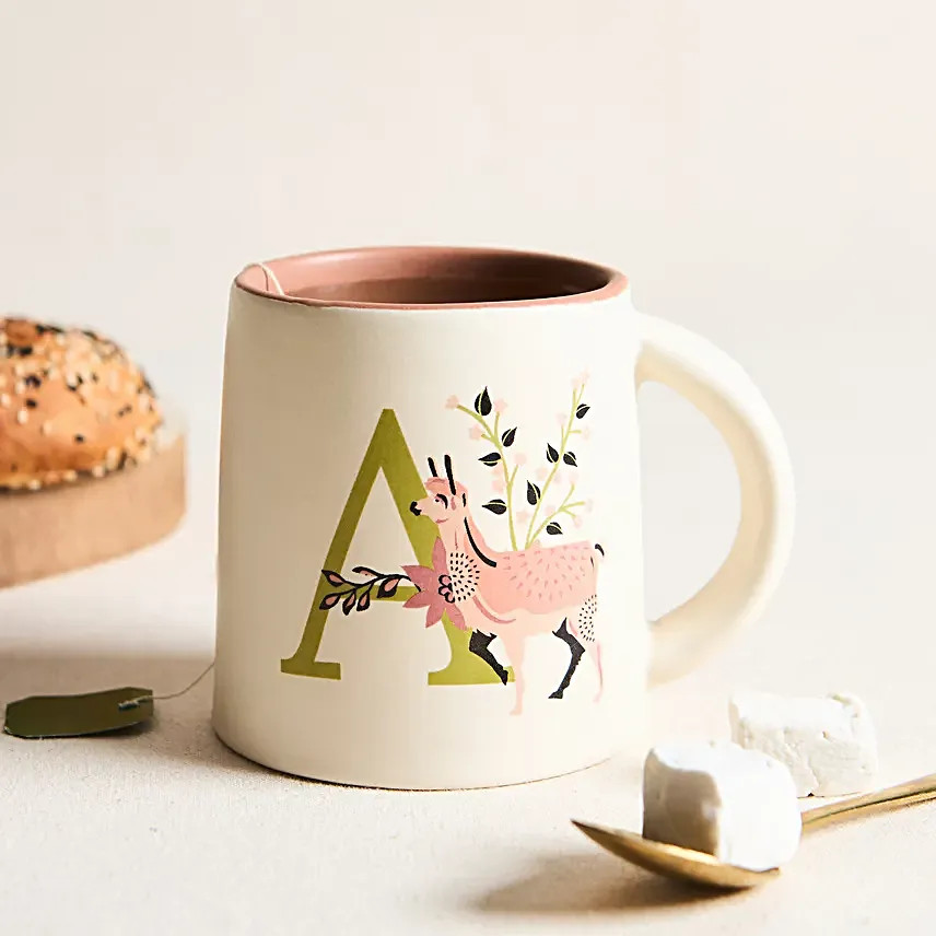 Chumbak Jungle Scene Monogram A Gift Mug