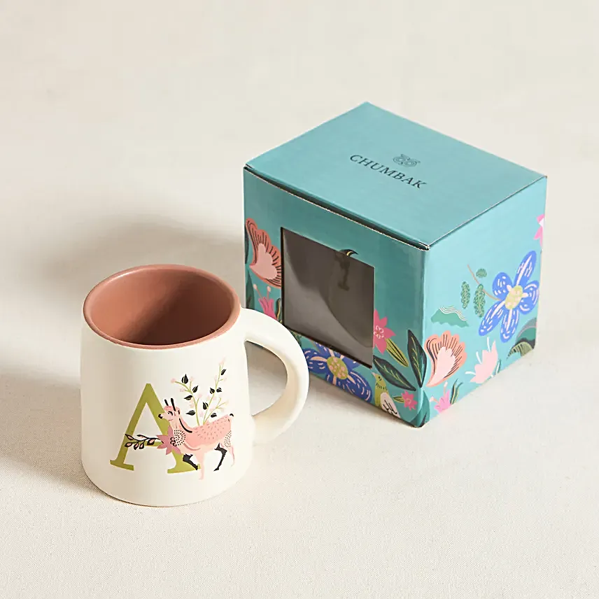 Chumbak Jungle Scene Monogram A Gift Mug