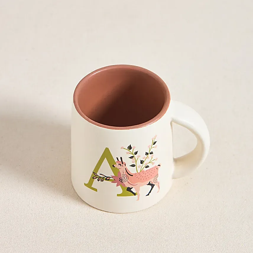 Chumbak Jungle Scene Monogram A Gift Mug