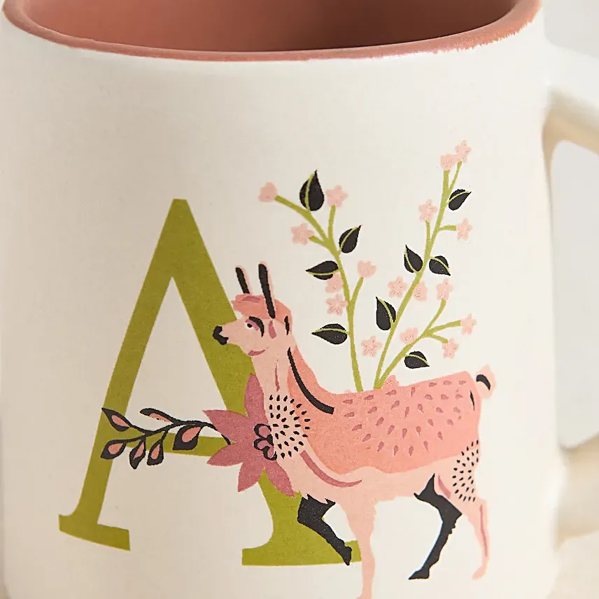 Chumbak Jungle Scene Monogram A Gift Mug