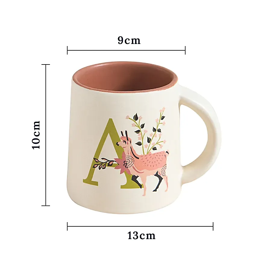 Chumbak Jungle Scene Monogram A Gift Mug