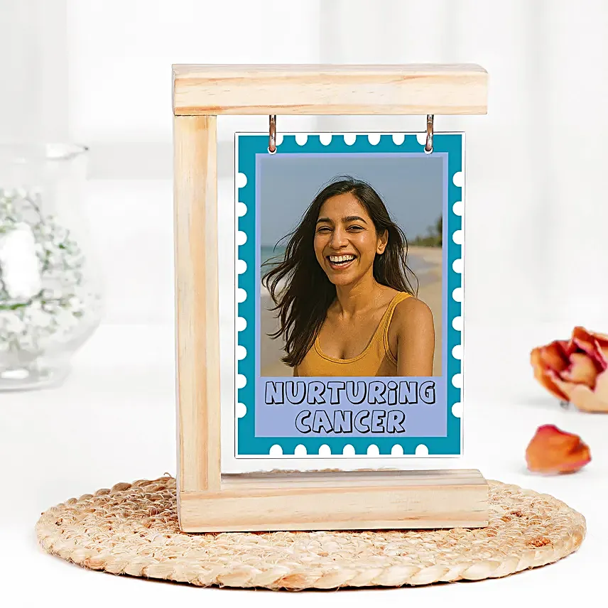 Heartfelt Cancer Sign Photo Frame