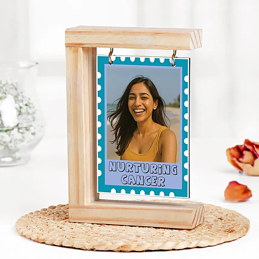 Heartfelt Cancer Sign Photo Frame