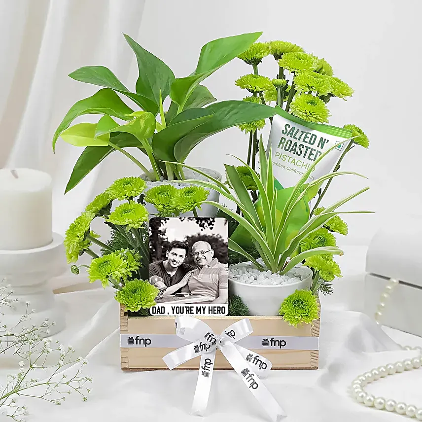 Green Gratitude Box for Fathers Day