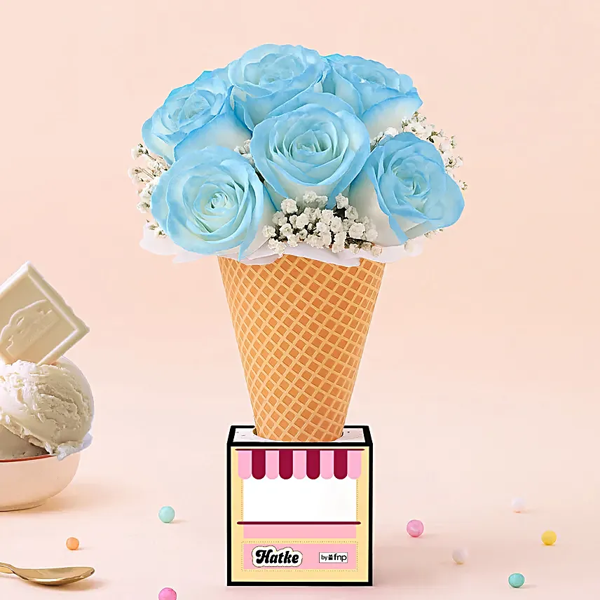 Dads Paint N Petals Ice Cream Cone Gift