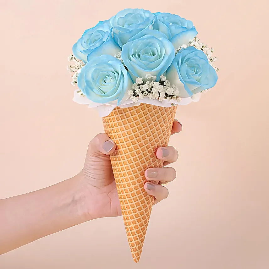 Dads Paint N Petals Ice Cream Cone Gift