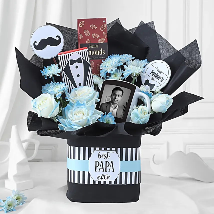 FNP Fathers Day Chocolate N Floral Gift Set