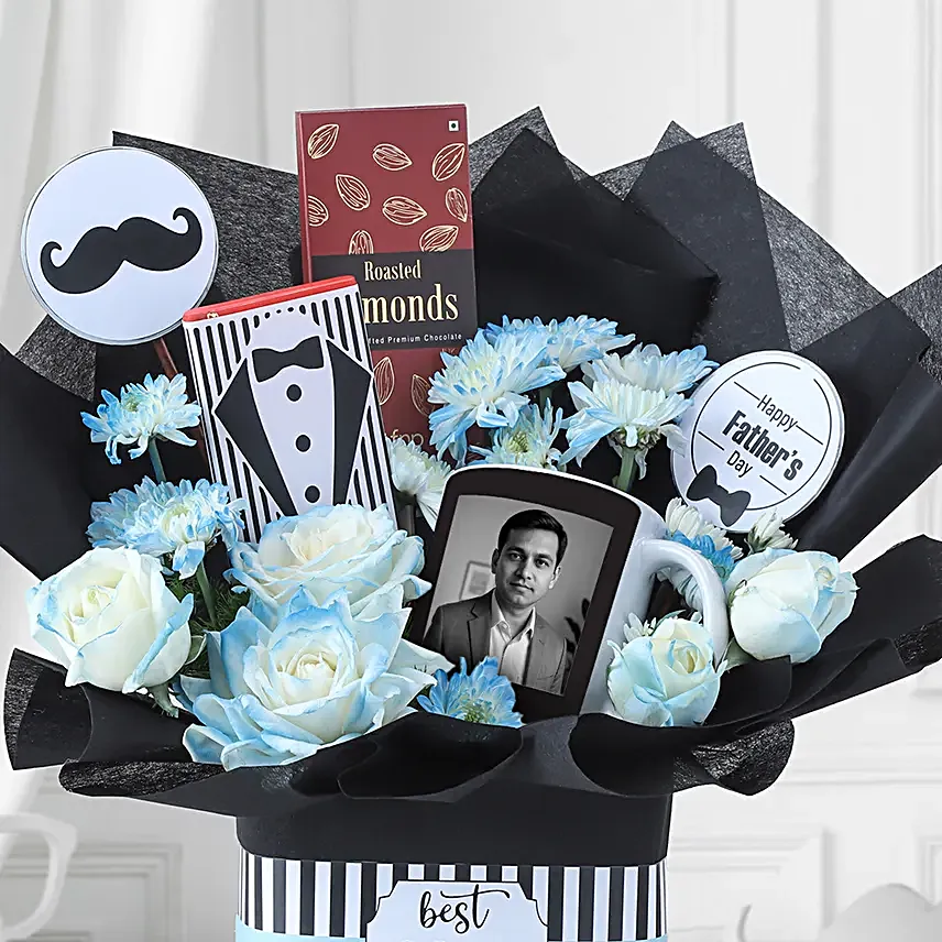 FNP Fathers Day Chocolate N Floral Gift Set