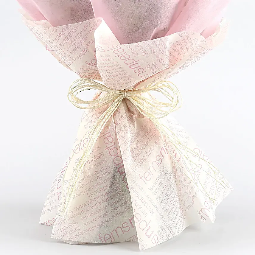 Dreamy Pink Roses Bouquet Pineapple Cake