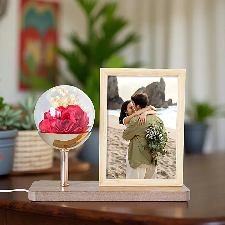 Forever Rose LED Photo Frame