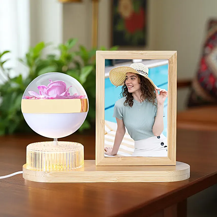 Romantic Bloom Photo Frame Lamp