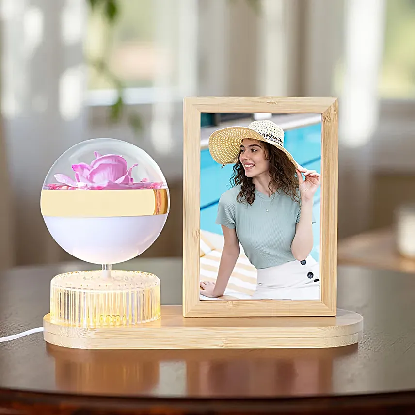 Romantic Bloom Photo Frame Lamp