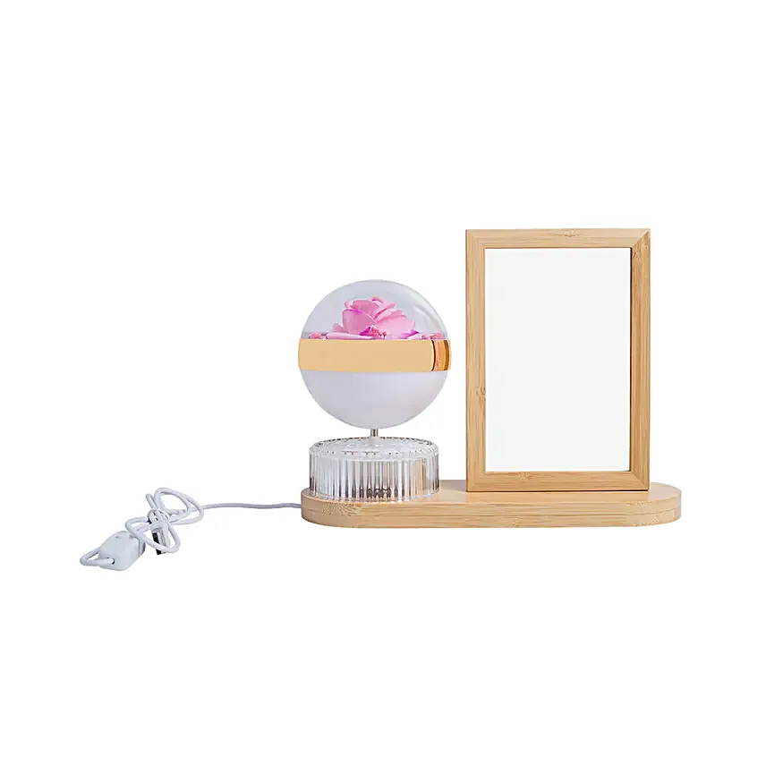 Romantic Bloom Photo Frame Lamp
