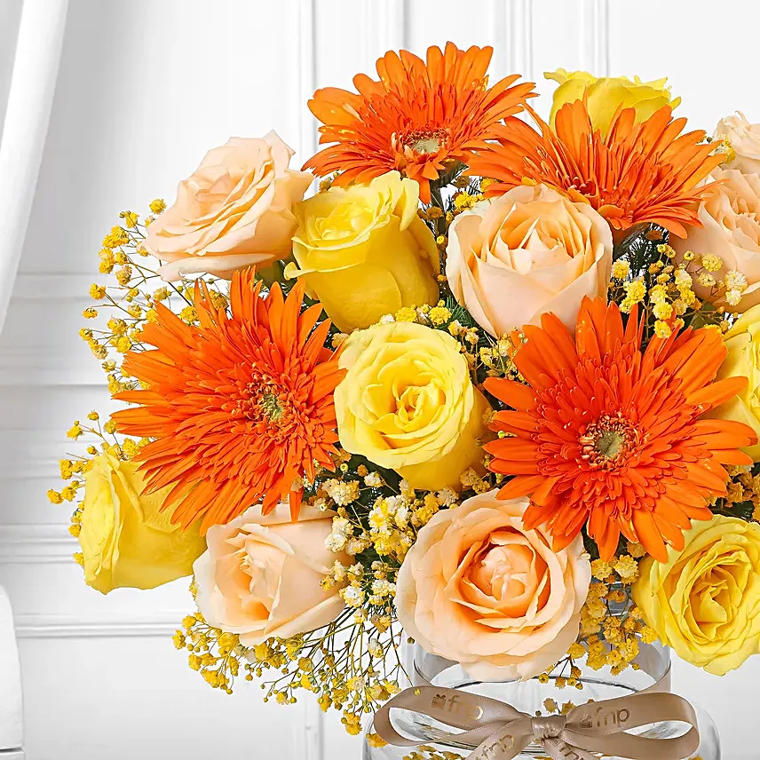 Vibrant Rakhi Floral Gift