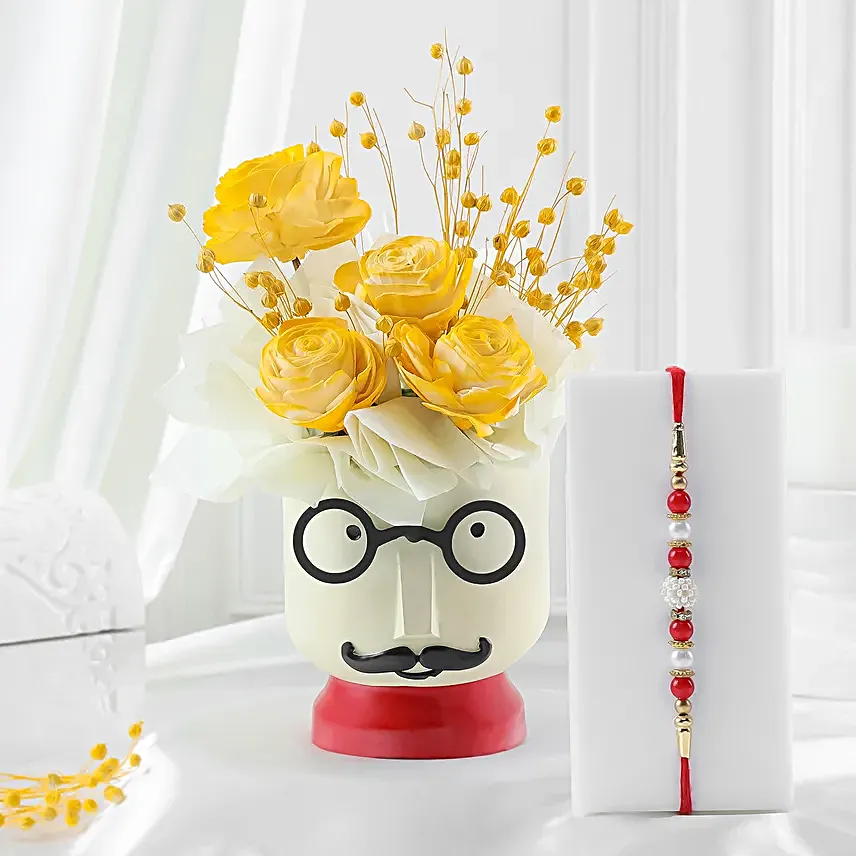 Bhaiya Bhabhi Rakhi with Charming Blooms