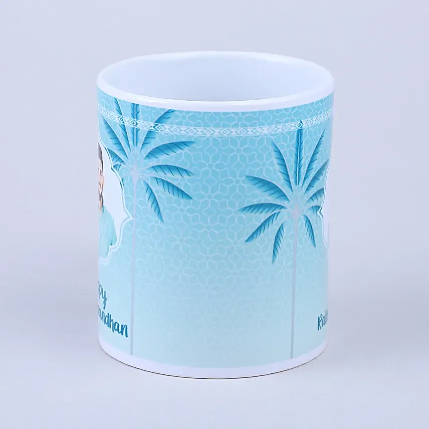 Sneh Single Fancy Nityam Rakhi & Personalised Mug