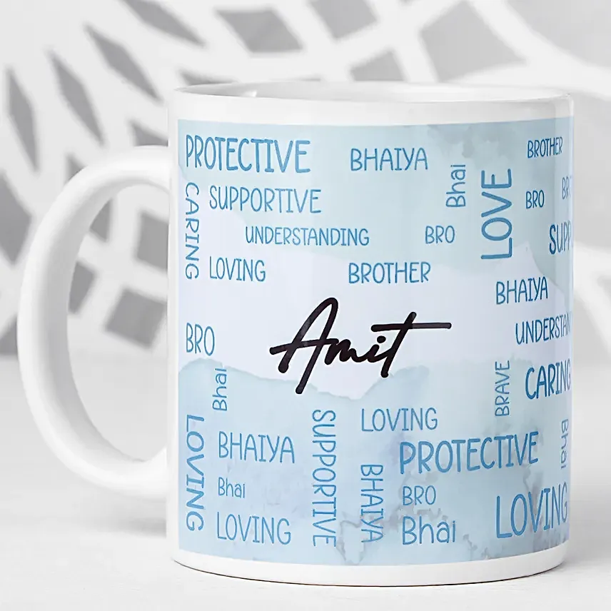 Meenakari Rakhi N Personalised Mug Combo