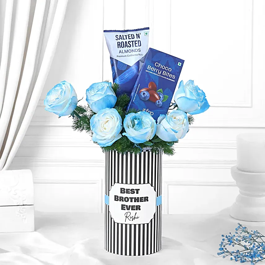 Feng Shui Evil Eye Rakhi Gift with Vase N Treats