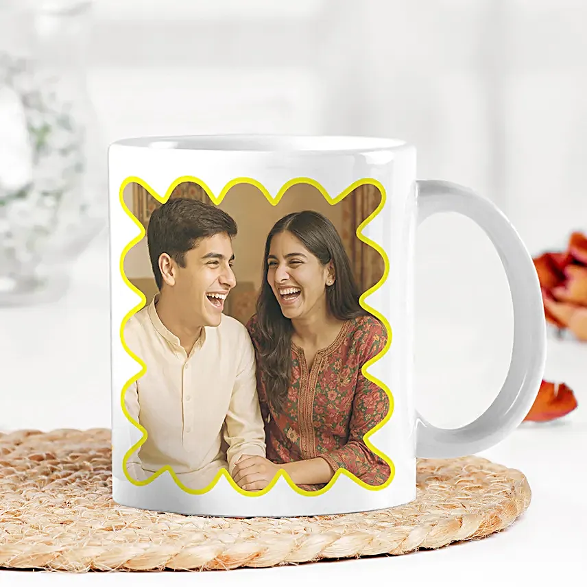 Bond Over Brews with Personalised Mug n Rakhi