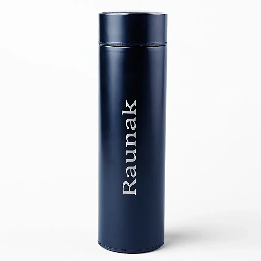 Earthly Rudraksha Rakhi N Personalised Bottle Combo