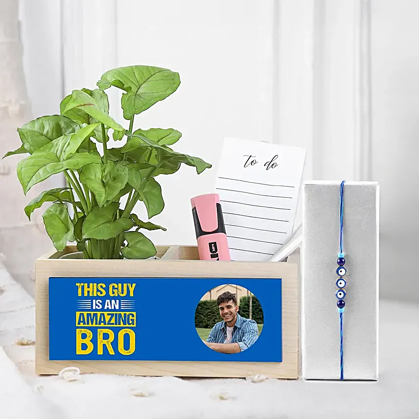 Evil Eye Rakhi N Syngonium Amazing Bro Organiser