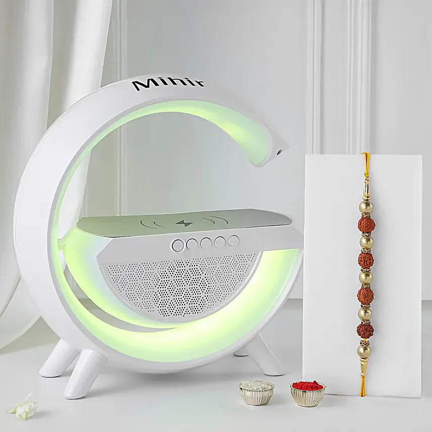 Multifunctional LED Bluetooth Speaker with Rakhi