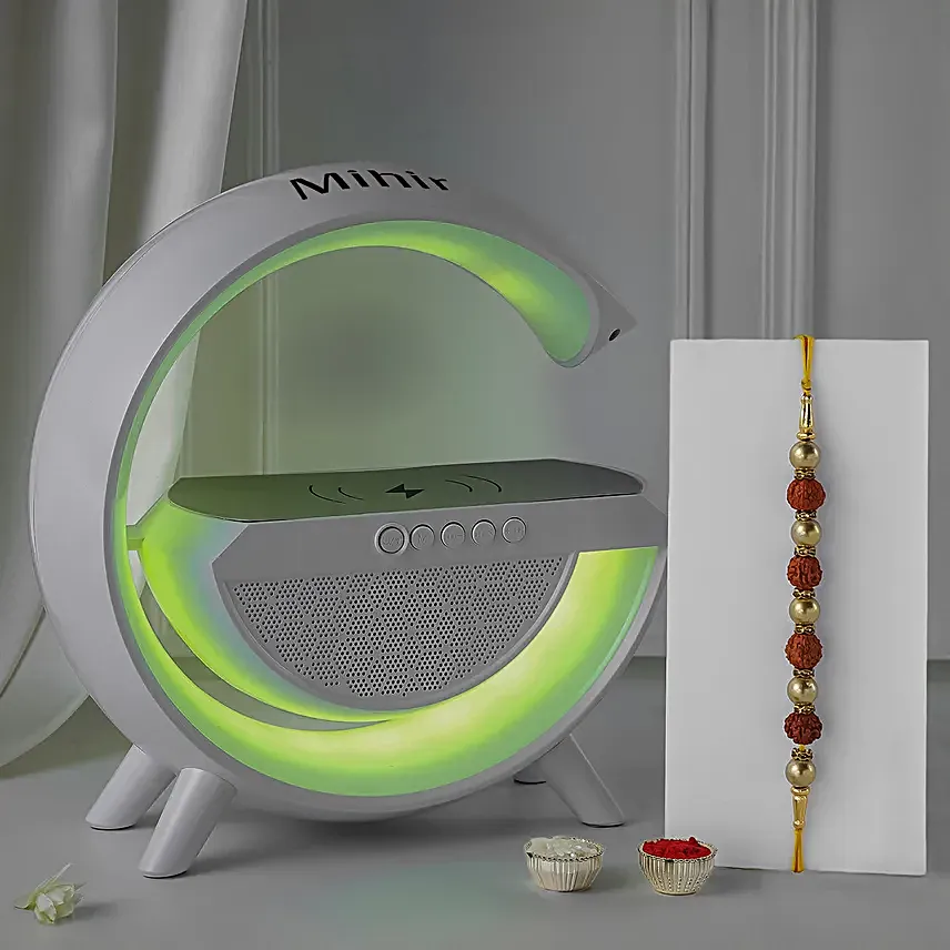 Multifunctional LED Bluetooth Speaker with Rakhi