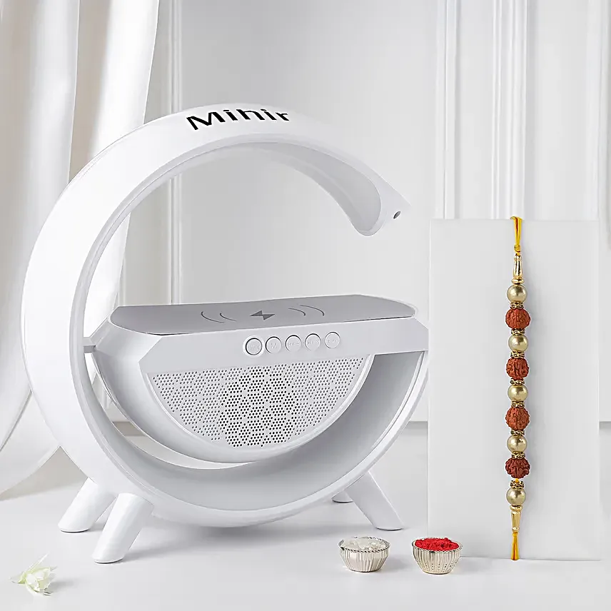 Multifunctional LED Bluetooth Speaker with Rakhi