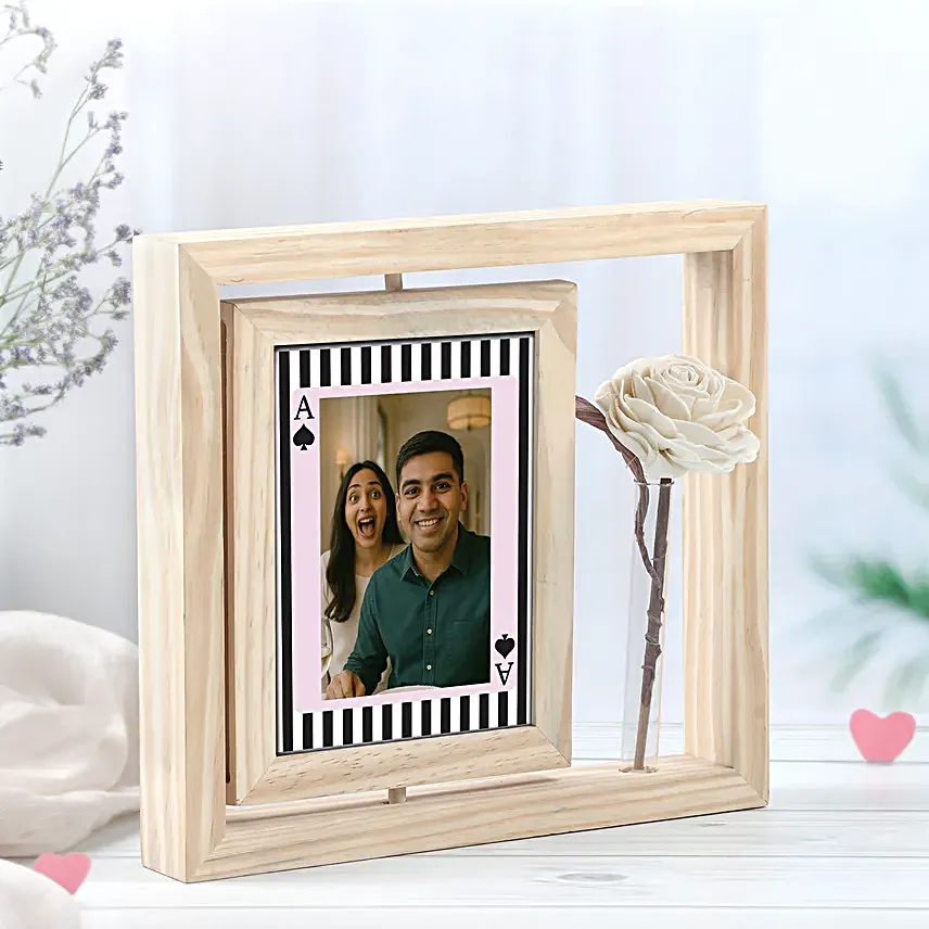 Personalised Photo Frame N Evil Eye Rakhi