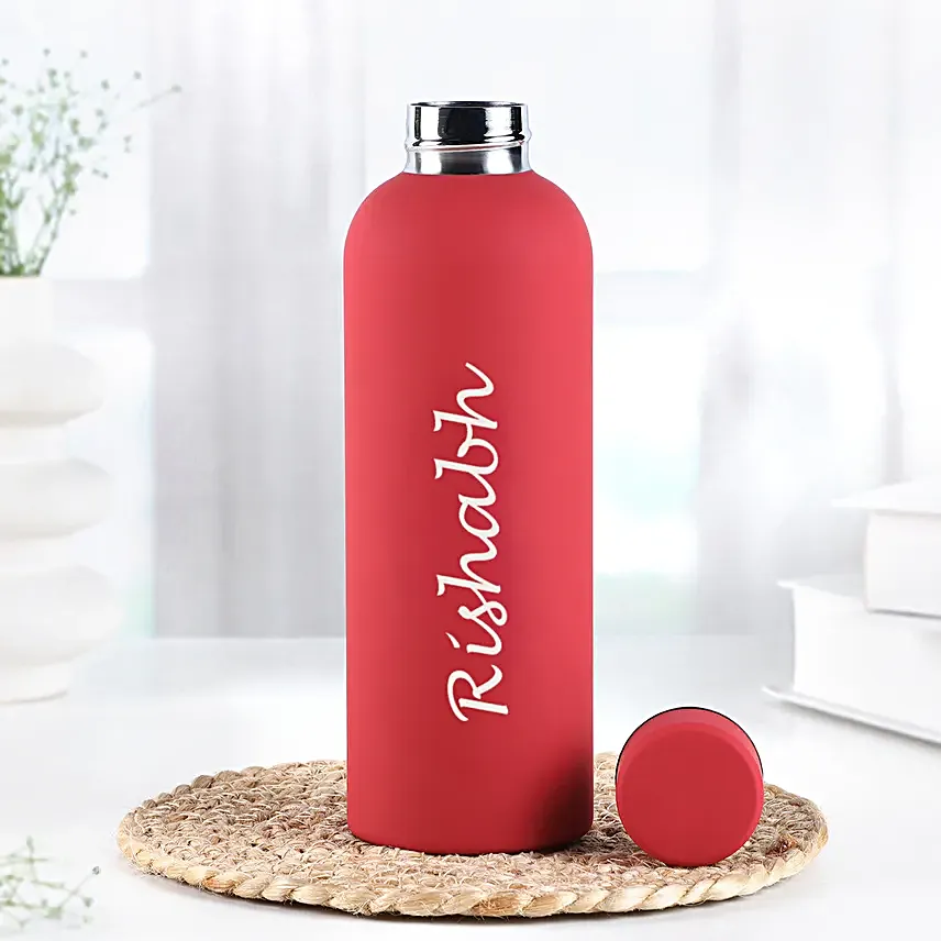 Personalised Stainless Steel Insulated Flask and Rakhi