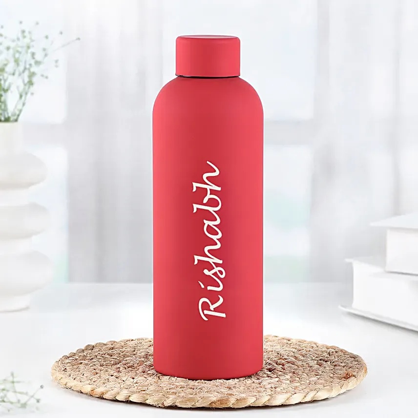 Personalised Stainless Steel Insulated Flask and Rakhi