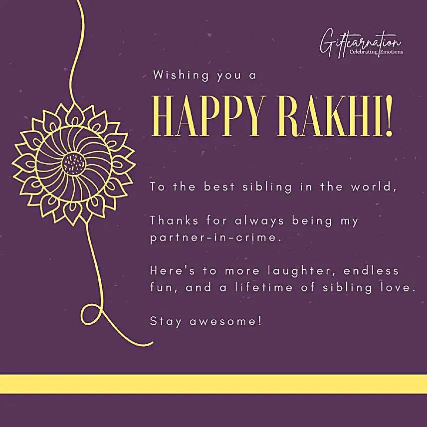 Rakhi Rituals Personalised Gift Box with Sweet Treats and Card